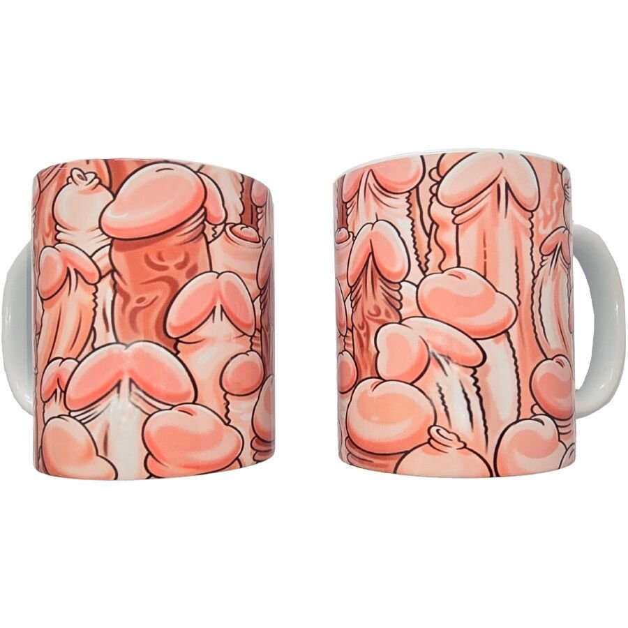 DIABLO PICANTE - TAZA COLOR PENES 370 ML - Artículos divertidos - El Arte del Placer