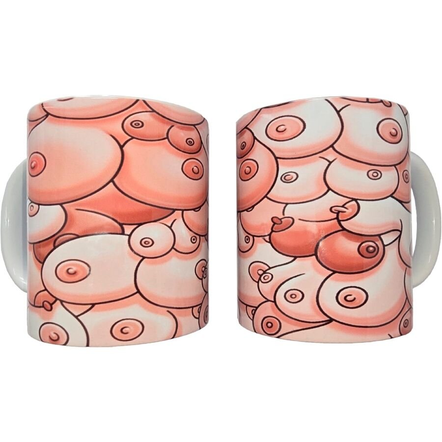 DIABLO PICANTE - TAZA COLOR TETAS 370 ML - Artículos divertidos - El Arte del Placer