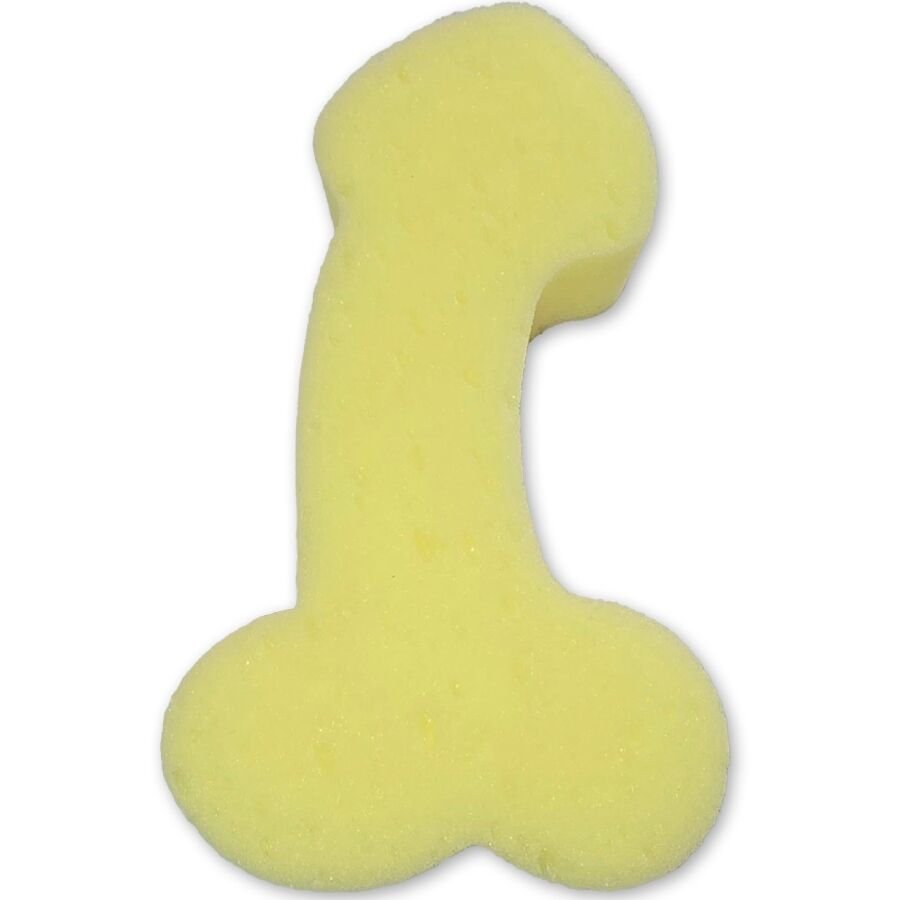 DIABLO PICANTE - ESPONJA FORMA DE PENE AMARILLA - Artículos divertidos - El Arte del Placer