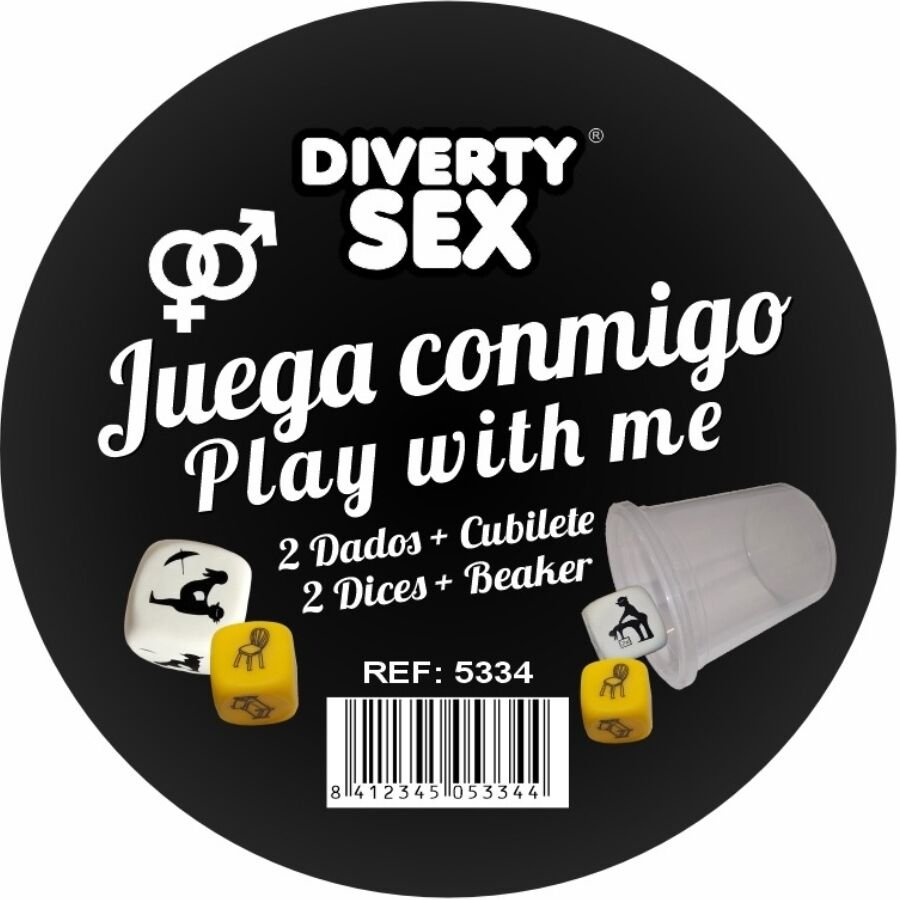 DIABLO PICANTE - DADOS LUGAR + POSTURAS HETERO CON CUBILETE - Juego de Dados - El Arte del Placer