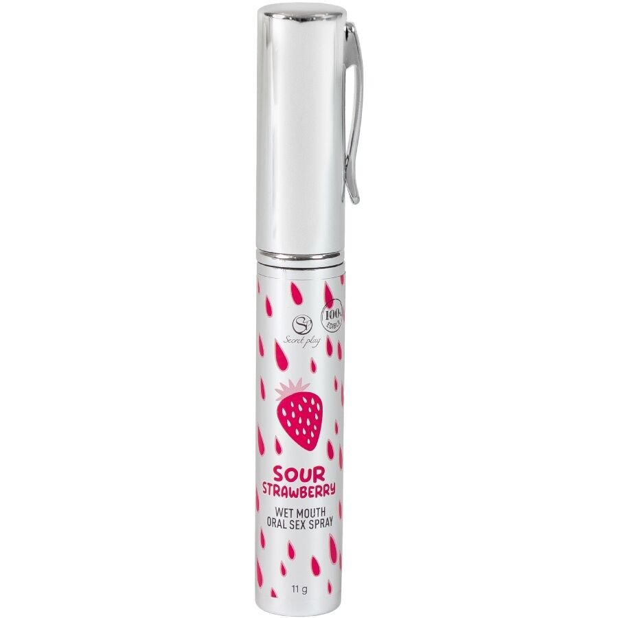 SECRETPLAY - SPRAY SEXO ORAL FRESA ÁCIDA - DROGUERÍA - El Arte del Placer