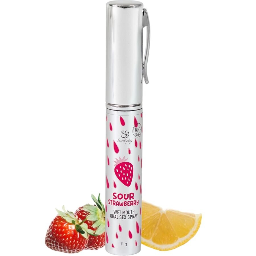 SECRETPLAY - SPRAY SEXO ORAL FRESA ÁCIDA - DROGUERÍA - El Arte del Placer
