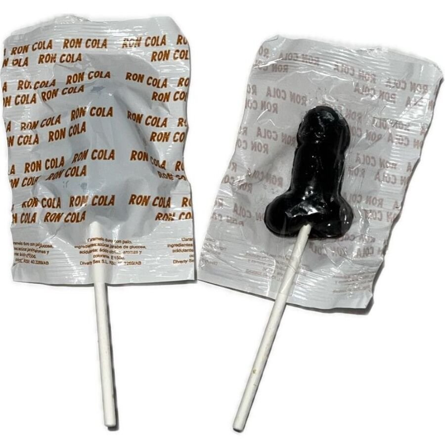 DIABLO GOLOSO - 1 PIRULETA PENE RON COLA 10% ALCOHOL - ARTÍCULOS VARIOS - El Arte del Placer