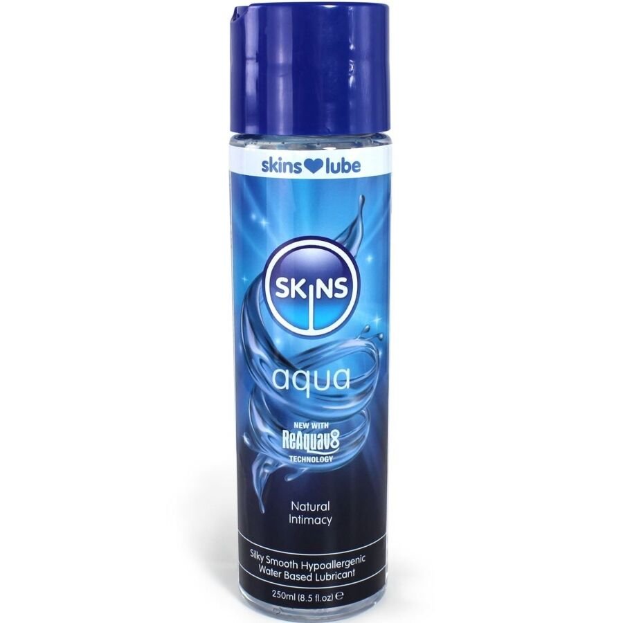 SKINS - AQUA LUBRICANTE BASE DE AGUA 250 ML - Base Agua - El Arte del Placer