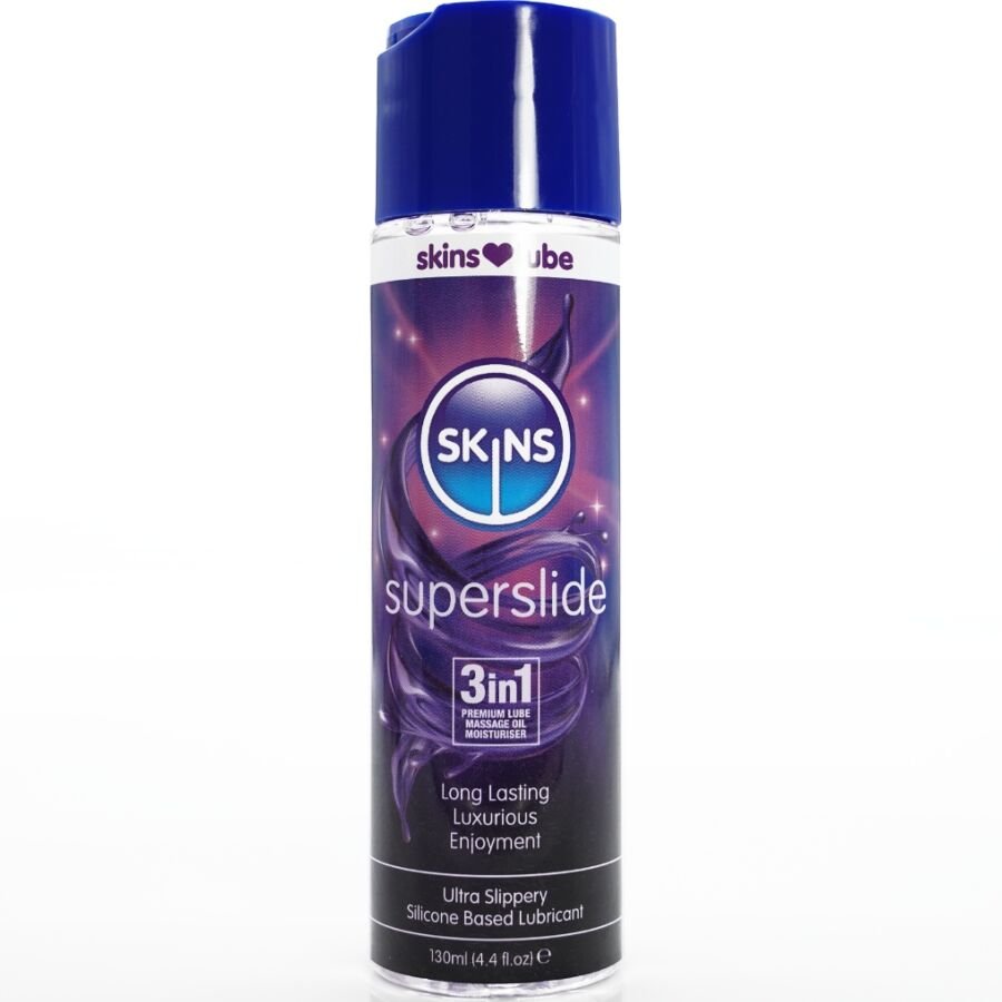 SKINS - SUPERSLIDE LUBRICANTE BASE DE SILICONA 130 ML - Base Silicona - El Arte del Placer