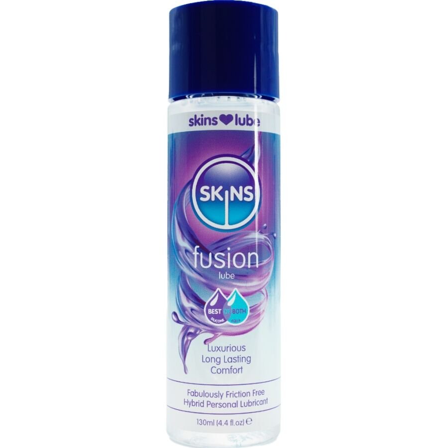 SKINS - FUSION LUBRICANTE HÍBRIDO BASE DE AGUA & SILICONA 130 ML - Base Silicona + Agua - El Arte del Placer