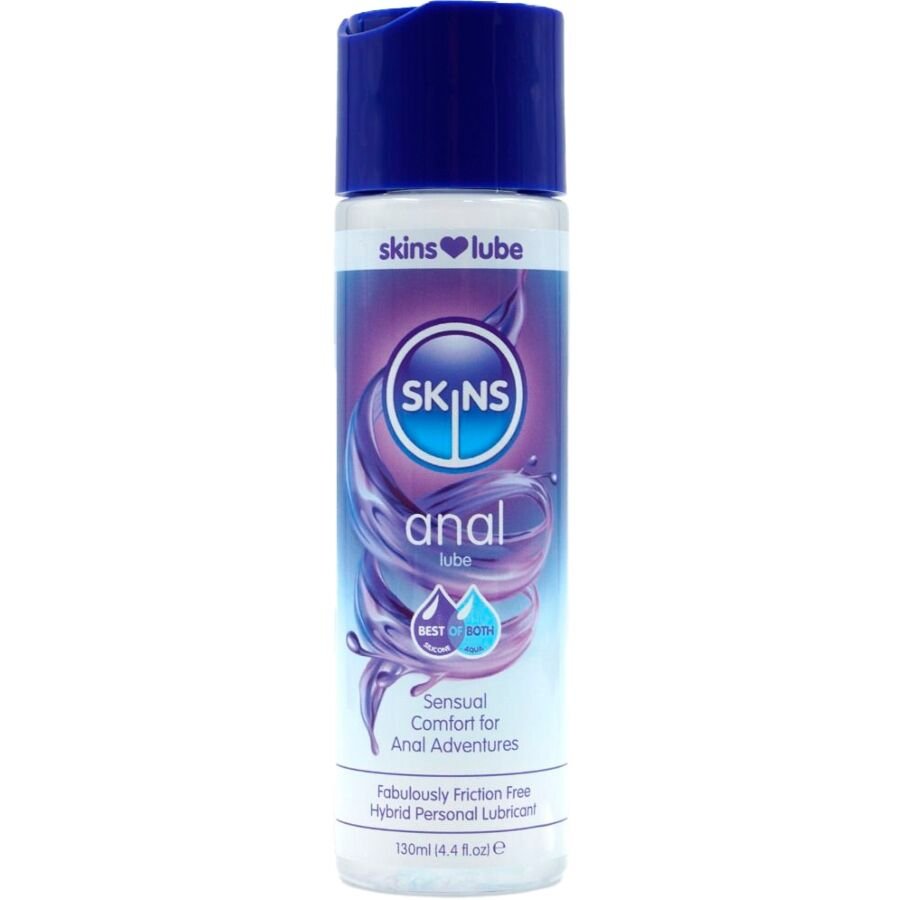 SKINS - ANAL LUBRICANTE HÍBRIDO BASE DE AGUA & SILICONA 130 ML - Base Silicona + Agua - El Arte del Placer
