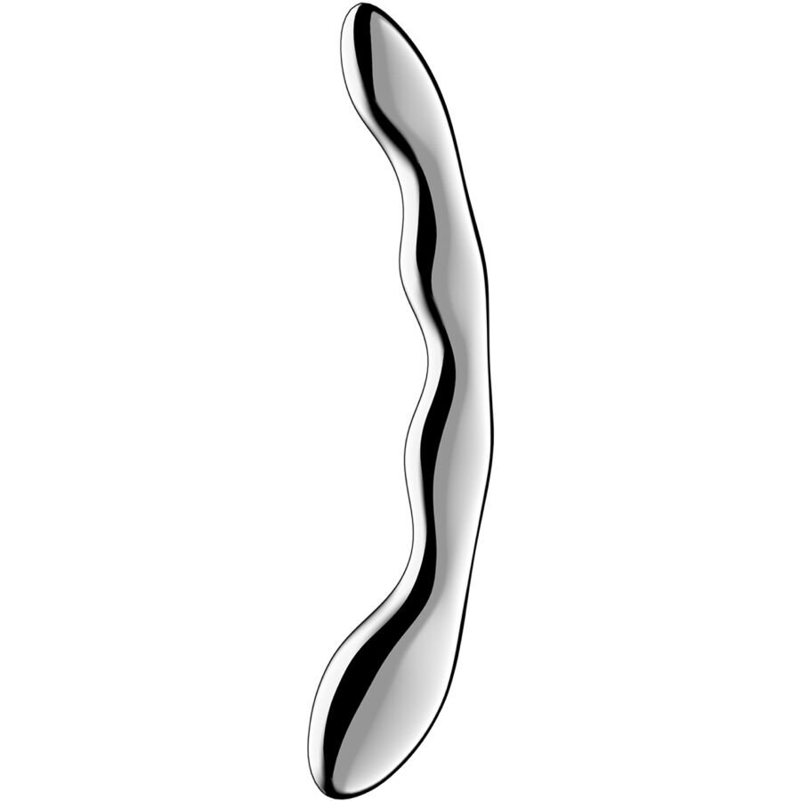 SATISFYER - COSMIC CREST 2 DILDO ACERO INOXIDABLE DOBLE USO - Dildos Punto G - El Arte del Placer