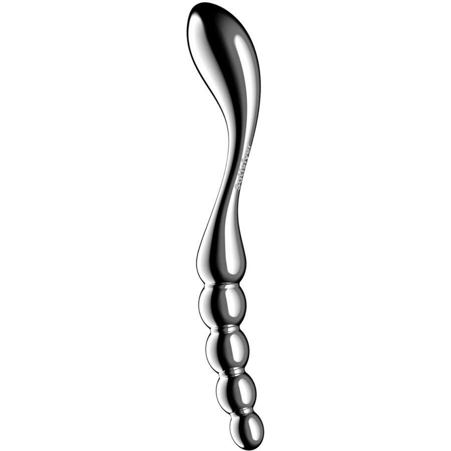 SATISFYER - STAR FORCE 1 DILDO ACERO INOXIDABLE DOBLE USO - Dildos Punto G - El Arte del Placer