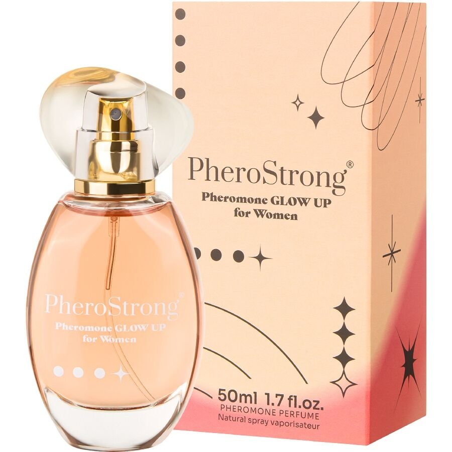 PHEROSTRONG - GLOW UP PERFUME CON FEROMONAS PARA MUJER 50 ML - DROGUERÍA - El Arte del Placer