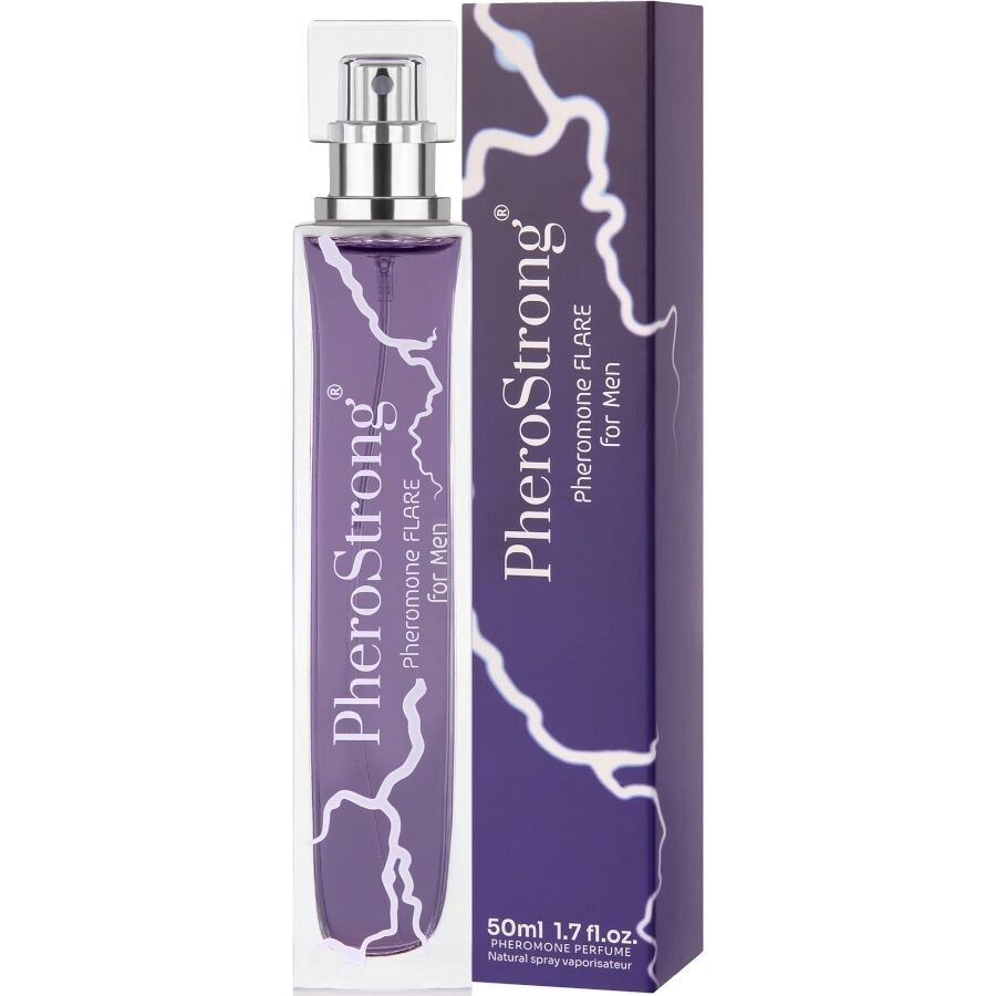 PHEROSTRONG - FLARE PERFUME CON FEROMONAS PARA HOMBRE 50 ML - DROGUERÍA - El Arte del Placer