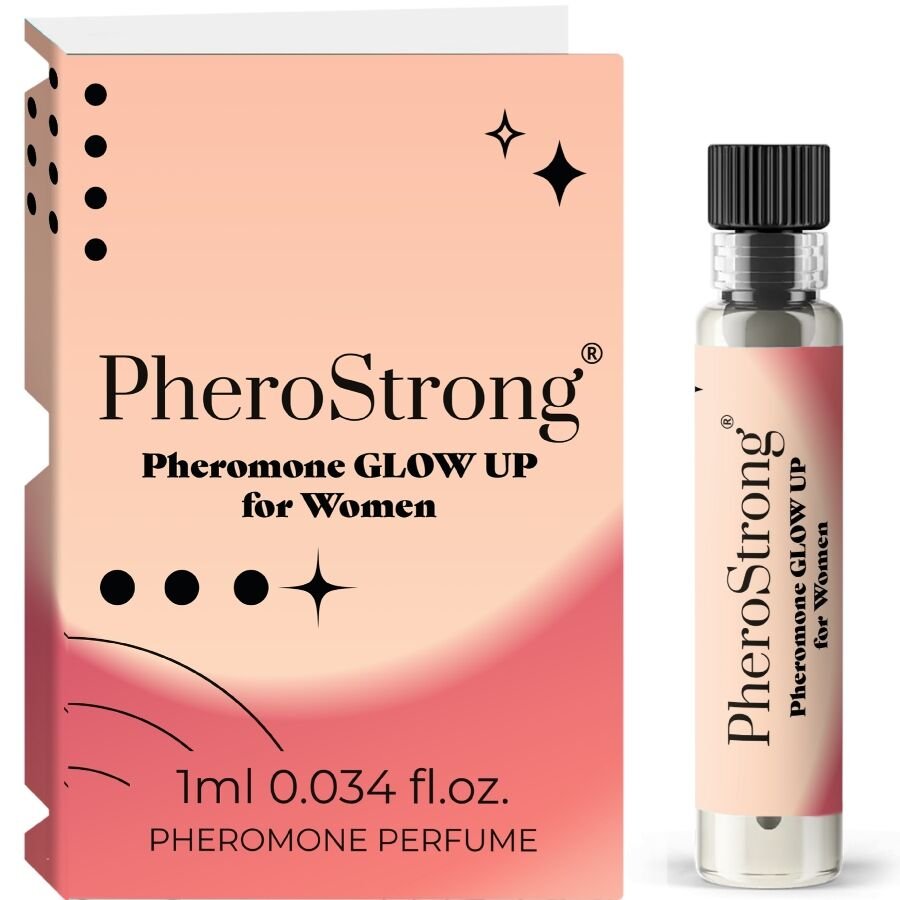 PHEROSTRONG - GLOW UP PERFUME CON FEROMONAS PARA MUJER 1 ML - DROGUERÍA - El Arte del Placer