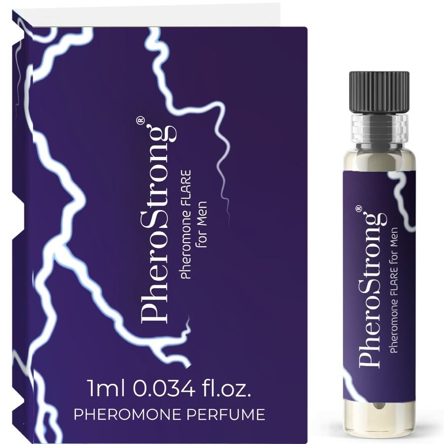 PHEROSTRONG - FLARE PERFUME CON FEROMONAS PARA HOMBRE 1 ML - DROGUERÍA - El Arte del Placer
