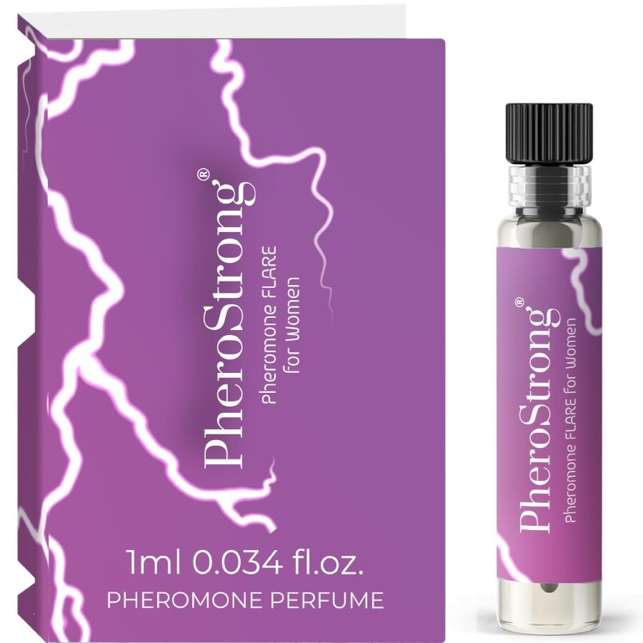 PHEROSTRONG - FLARE PERFUME CON FEROMONAS PARA MUJER 1 ML - DROGUERÍA - El Arte del Placer