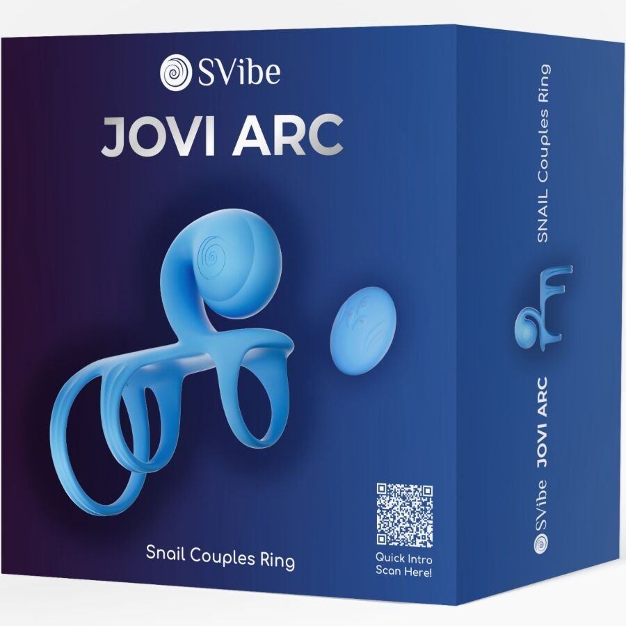 SNAIL VIBE - JOVI ARC ANILLO DE PAREJA CONTROL REMOTO AZUL - Sin categorizar - El Arte del Placer