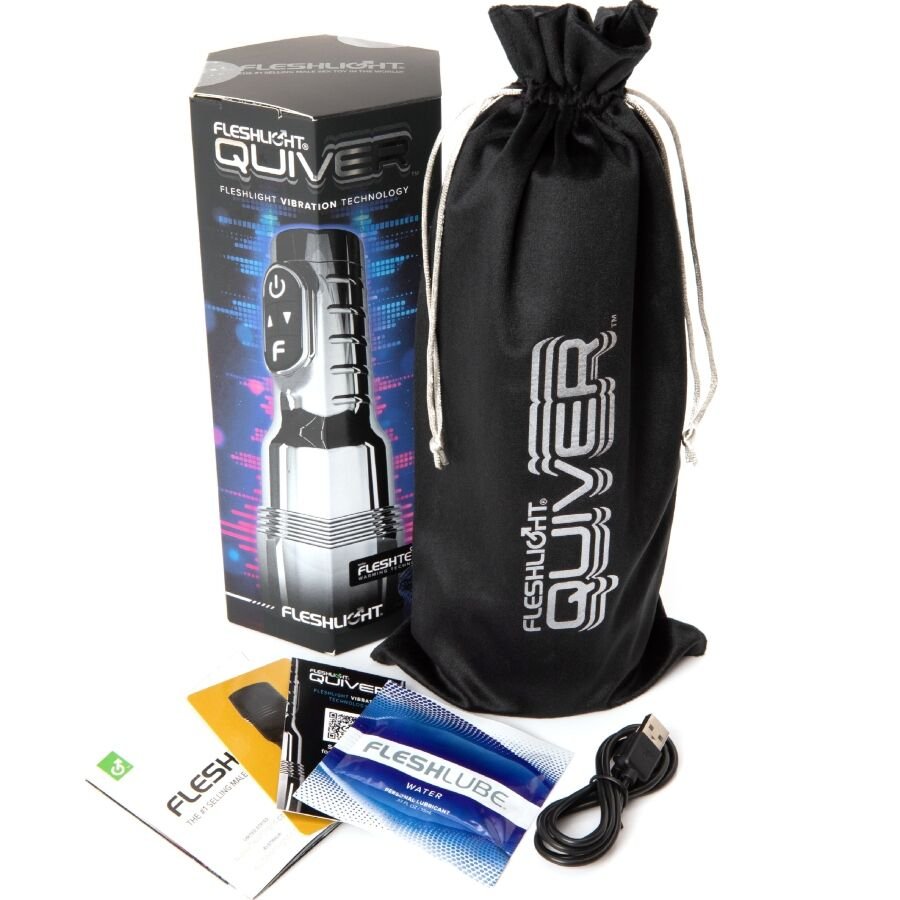 FLESHLIGHT - QUIVER MASTURBADOR VIBRATORIO RECARGABLE VAGINA - JUGUETES BIENESTAR - El Arte del Placer
