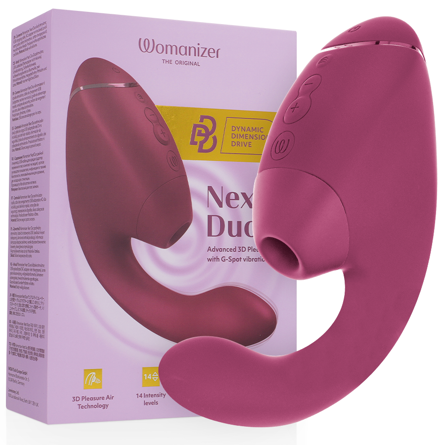 WOMANIZER – DUO NEXT ESTIMULADOR VIBRADOR DUAL CLÍTORIS & PUNTO·G - Estimuladores - El Arte del Placer
