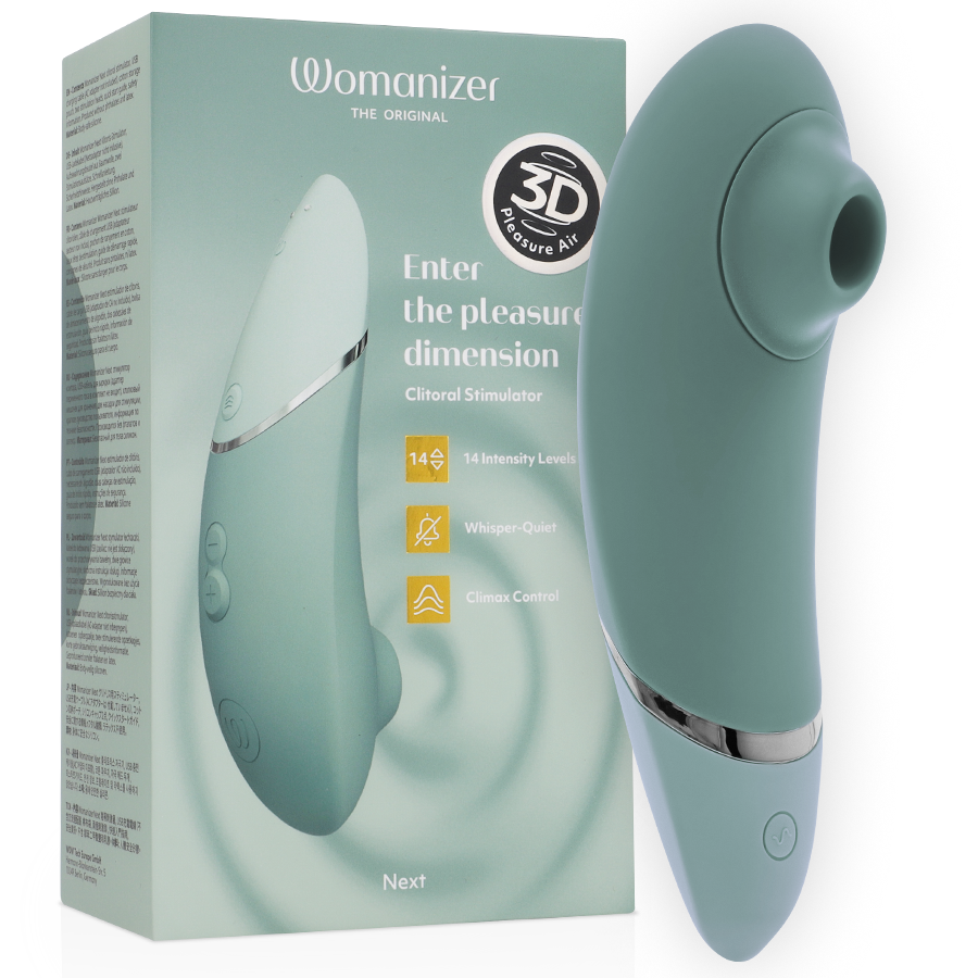 WOMANIZER - NEXT ESTIMULADOR DE CLITORÍS VERDE CLARO - Estimuladores - El Arte del Placer