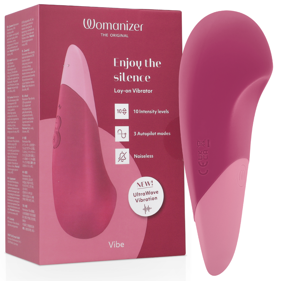 WOMANIZER – VIBE VIBRADOR LAY-ON SILENCIOSO OSCURO - JUGUETES BIENESTAR - El Arte del Placer