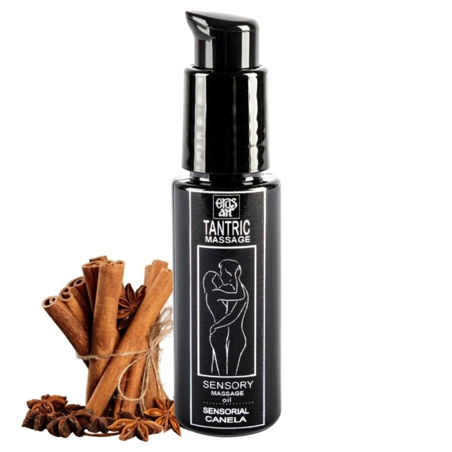 EROS-ART - ACEITE MASAJE TÁNTRICO NATURAL Y AFRODISÍACO CANELA 30 ML - Aceites con Sabores - El Arte del Placer