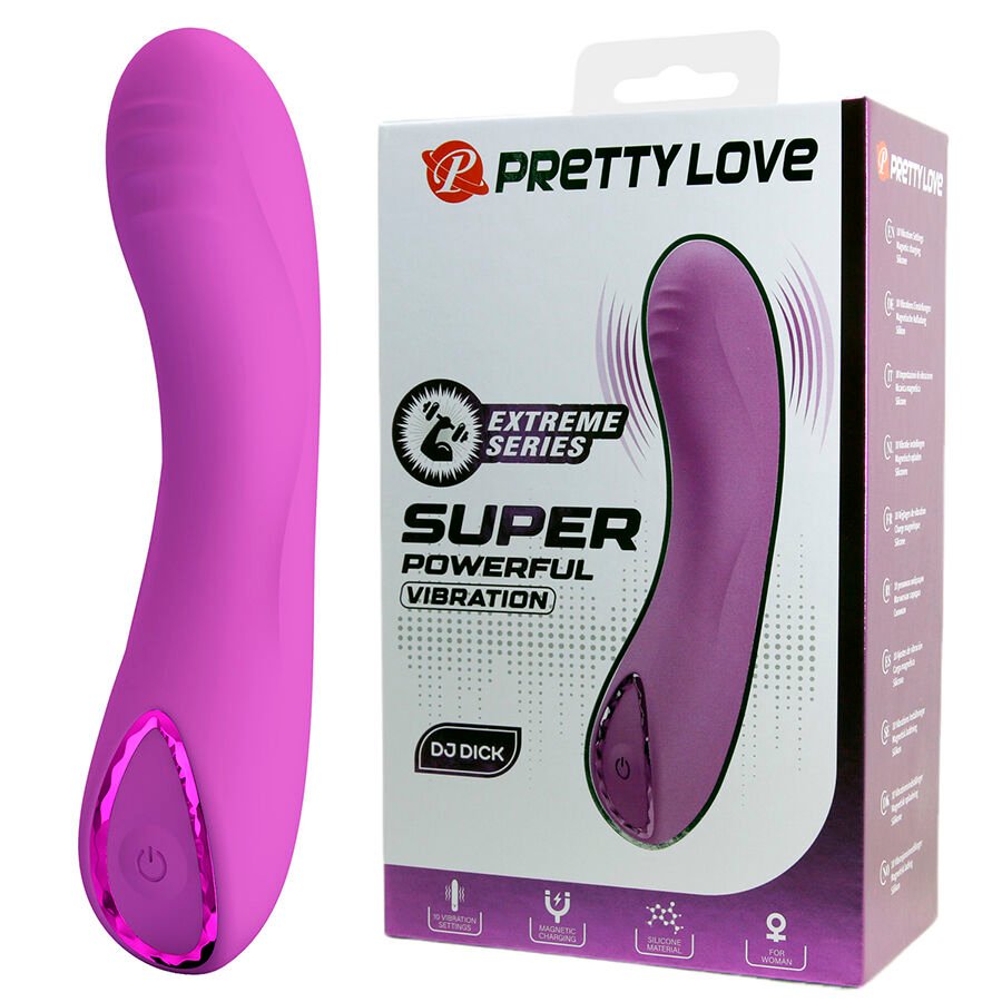 PRETTY LOVE - DJ DICK VIBRADOR PUNTO G MORADO - JUGUETES BIENESTAR - El Arte del Placer