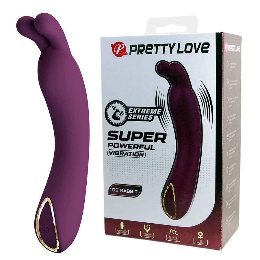 PRETTY LOVE - DJ RABBIT VIBRADOR PUNTO G MORADO - JUGUETES BIENESTAR - El Arte del Placer