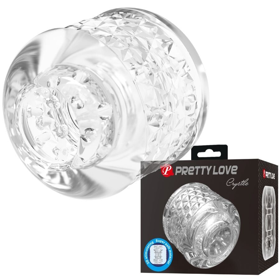 PRETTY LOVE - CRYSTLE MASTURBADOR DOBLE ENTRADA - JUGUETES BIENESTAR - El Arte del Placer