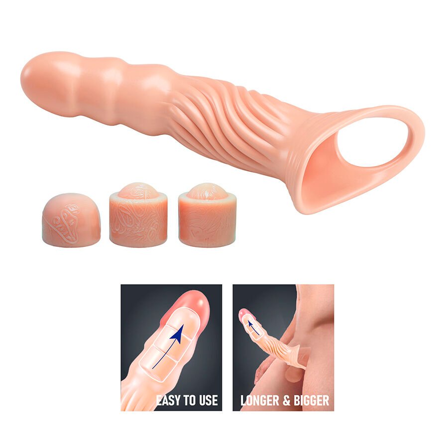 PRETTY LOVE - FUNDA PARA PENE TEXTURIZADA CON EXTENSORES - Imagen 6