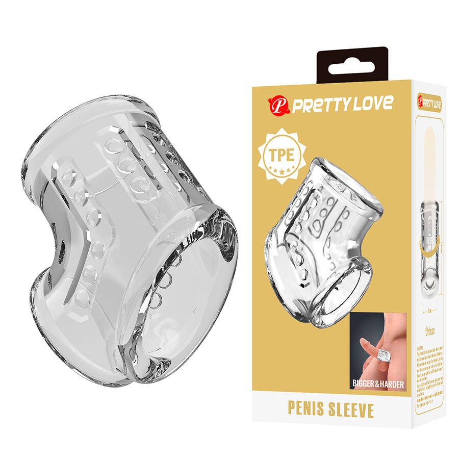 PRETTY LOVE - FUNDA CORTA PARA PENE TRANSAPARENTE - Accesorios para el pene - El Arte del Placer
