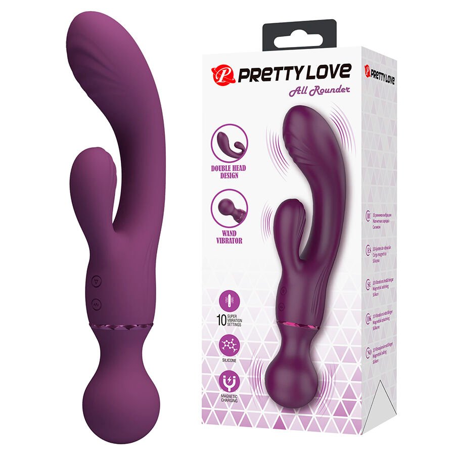 PRETTY LOVE - ALL ROUNDER VIBRADOR PUNTO G MORADO - JUGUETES BIENESTAR - El Arte del Placer