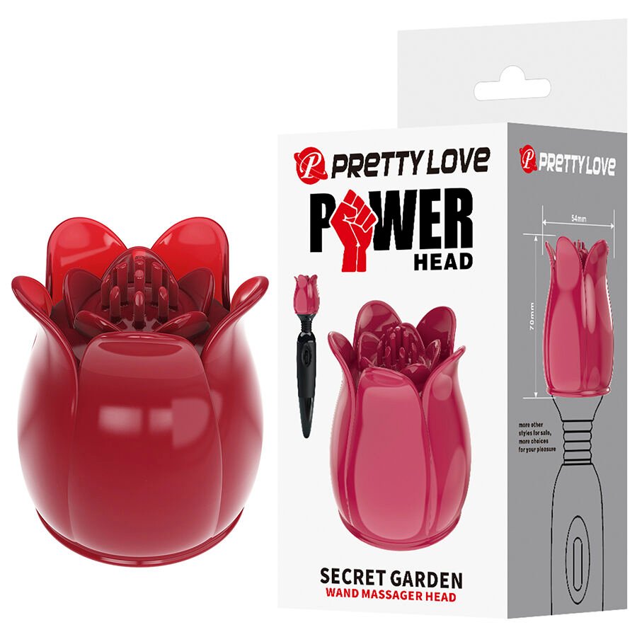 PRETTY LOVE – SECRET GARDEN CABEZAL MASAJEADOR - Estimuladores - El Arte del Placer