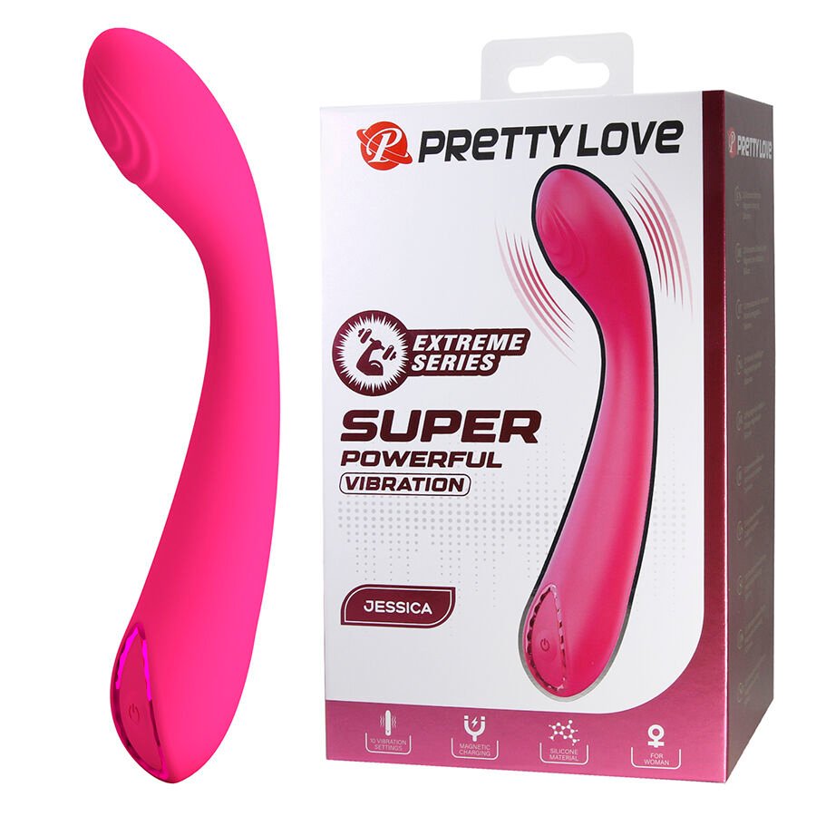 PRETTY LOVE - JESSICA VIBRADOR DE ALTA POTENCIA ROSA - JUGUETES BIENESTAR - El Arte del Placer
