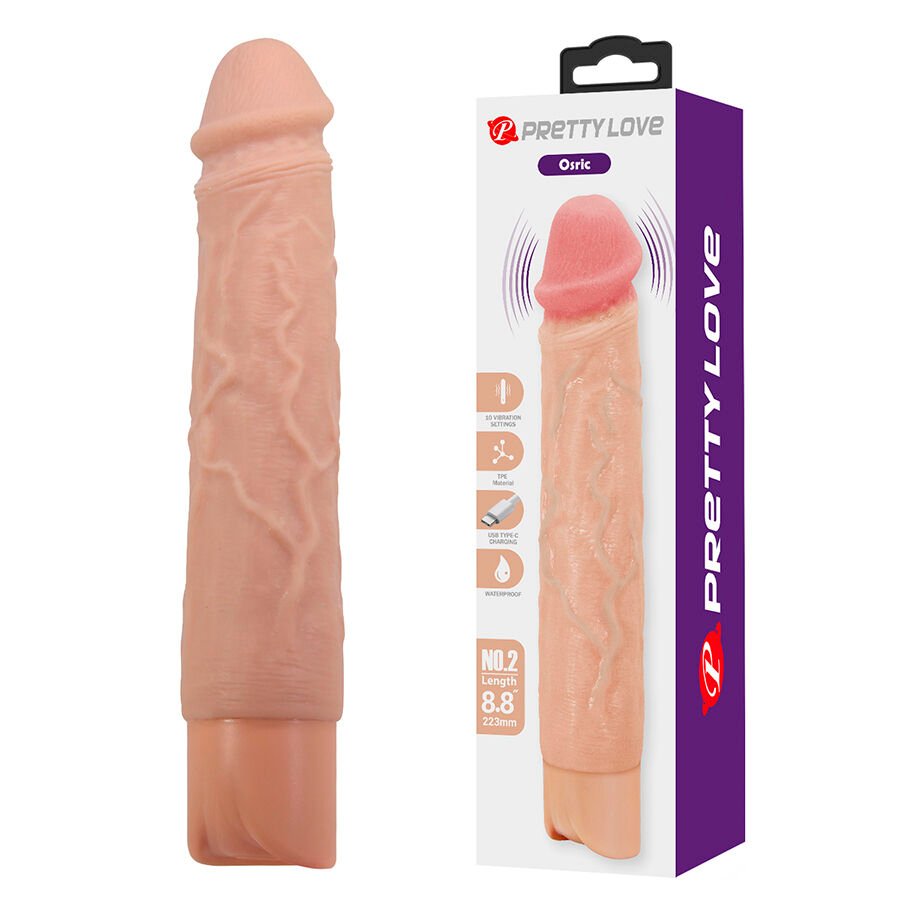 PRETTY LOVE - OSRIC VIBRADOR REALÍSTICO FLEXIBLE - JUGUETES BIENESTAR - El Arte del Placer