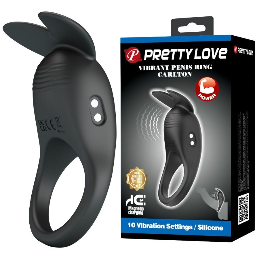 PRETTY LOVE - CARLTON ANILLO PARA PENE CON ESTIMULADOR DE CLÍTORIS - Accesorios para el pene - El Arte del Placer