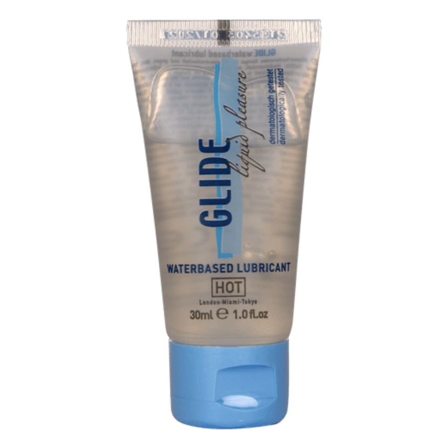 HOT - GLIDE LIQUID PLEASURE LUBRICANTE BASE AGUA 30 ML - Base Agua - El Arte del Placer