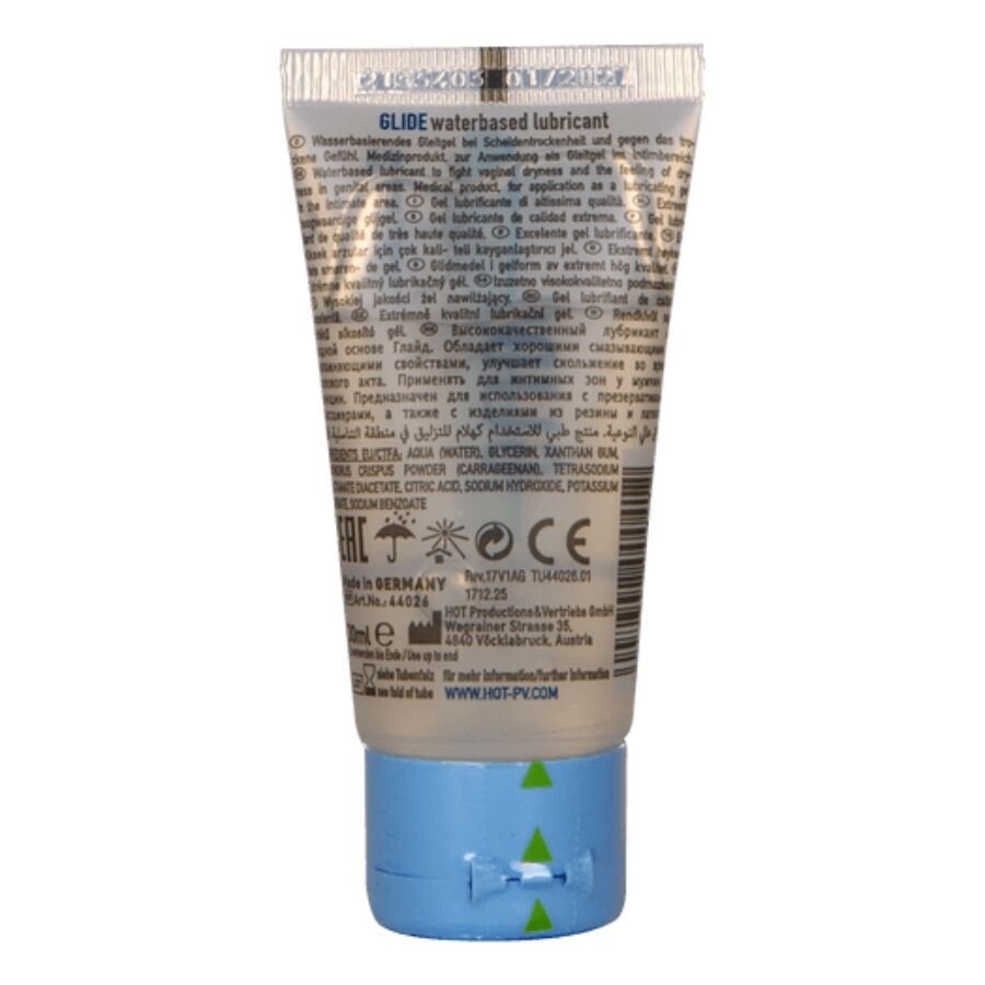 HOT - GLIDE LIQUID PLEASURE LUBRICANTE BASE AGUA 30 ML - Base Agua - El Arte del Placer