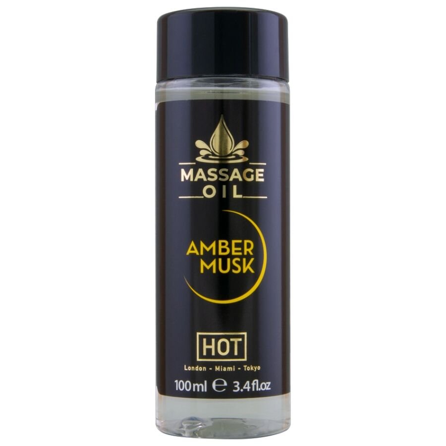 HOT - ACEITE DE MASAJE AMBER & MUSK 100 ML - Aceites con Sabores - El Arte del Placer
