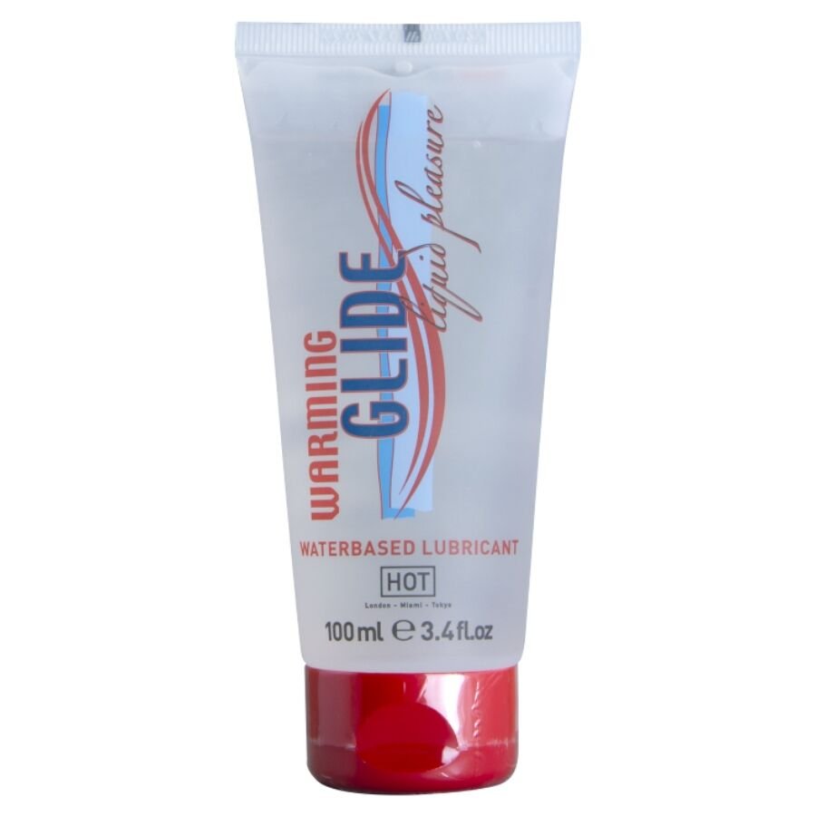 HOT - WARMING GLIDE LIQUID PLEASURE LUBRICANTE BASE AGUA EFECTO CALOR 100 ML - DROGUERÍA - El Arte del Placer