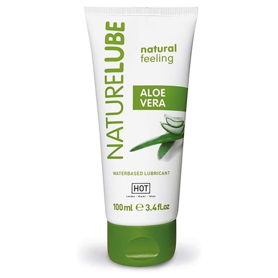 HOT - NATURE LUBE LUBRICANTE BASE AGUA ALOE VERA 100 ML - Base Agua - El Arte del Placer