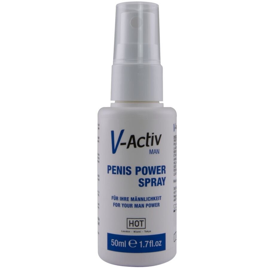HOT - V-ACTIV PENIS POWER SPRAY PARA HOMBRE 50 ML - Aumento Erección - El Arte del Placer