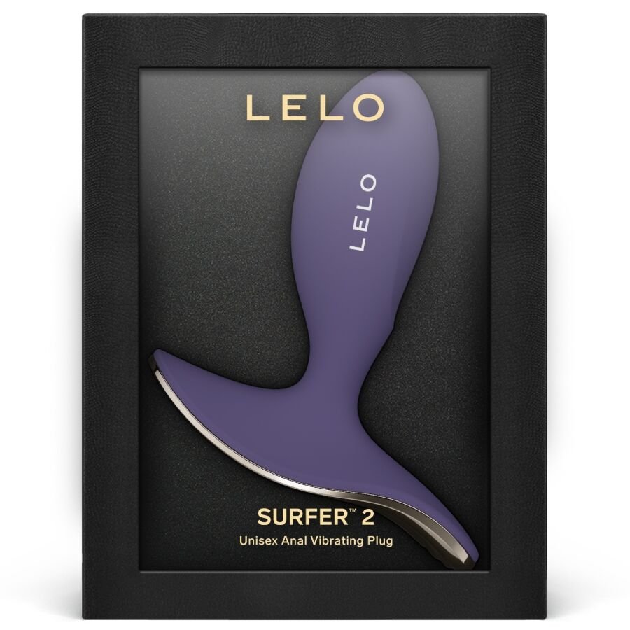 LELO - SURFER 2 PLUG ANAL VIBRADOR UNISEX MORADO - Sin categorizar - El Arte del Placer