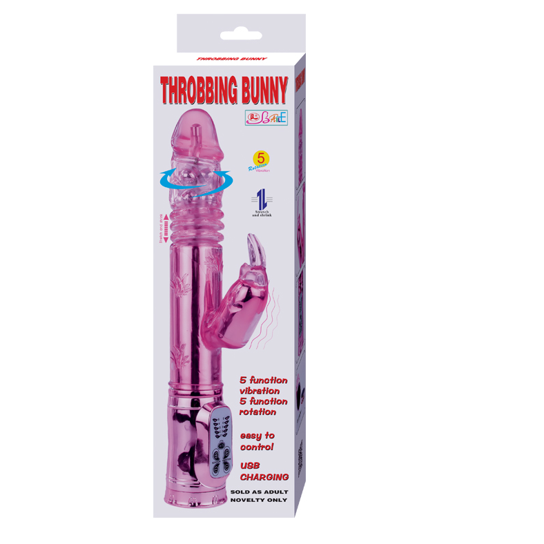 BAILE - THROBBING BUNNY ROTADOR RAMPANTE ROSA - JUGUETES BIENESTAR - El Arte del Placer