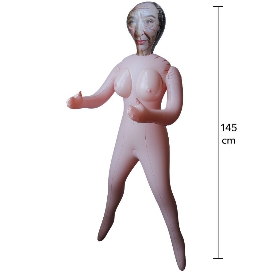 HIDDEN DESIRE - HORNY GRANNY MUÑECA INFLABLE 145 CM - JUGUETES BIENESTAR - El Arte del Placer