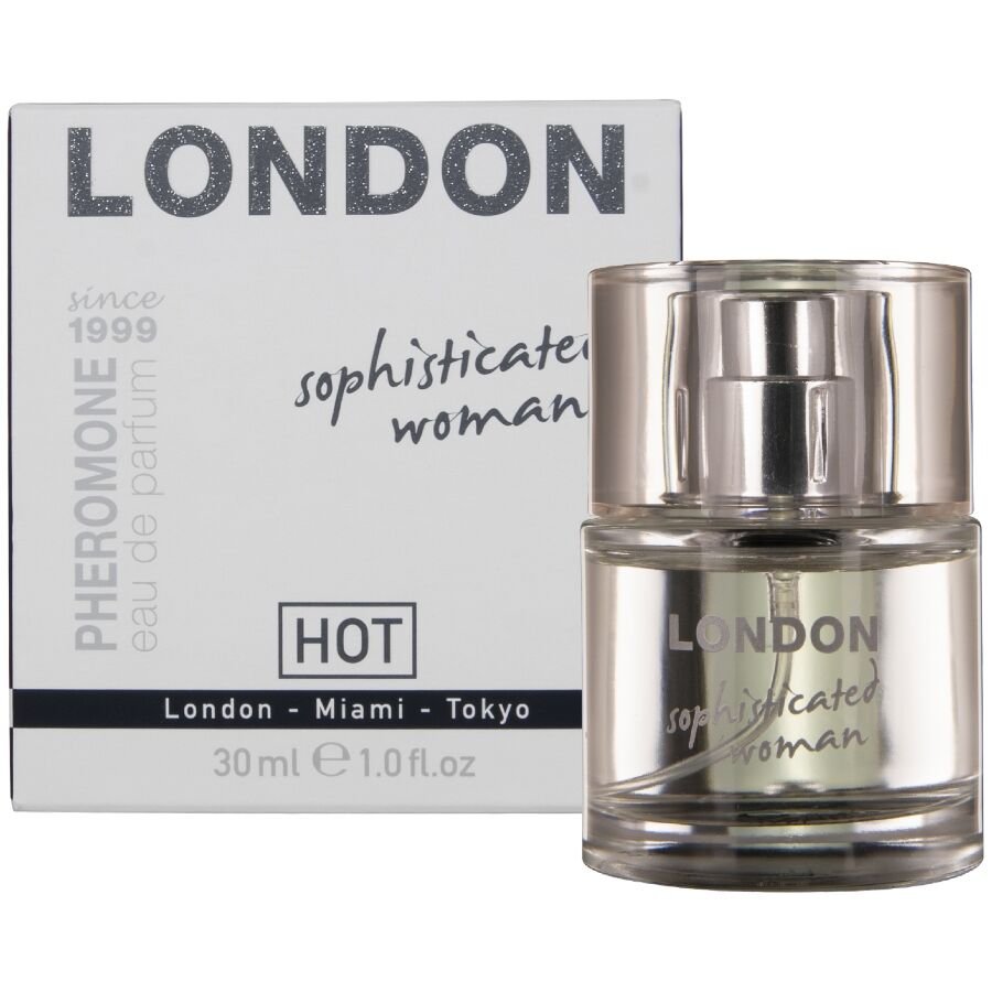 HOT - PERFUME CON FEROMONAS LONDON SOPHISTICATED MUJER 30 ML - DROGUERÍA - El Arte del Placer