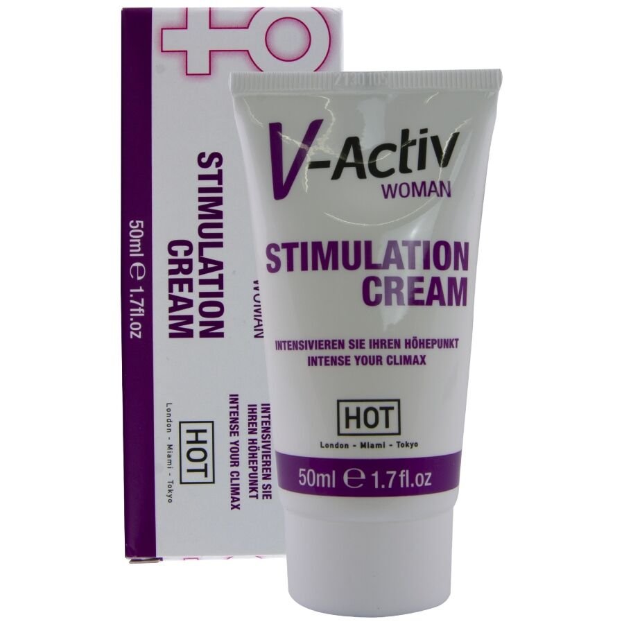 HOT - V-ACTIV CREMA ESTIMULANTE PARA MUJER 50 ML - DROGUERÍA - El Arte del Placer