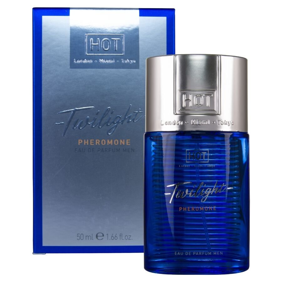 HOT - TWILIGHT PERFUME CON FEROMONAS HOMBRE 50 ML - DROGUERÍA - El Arte del Placer