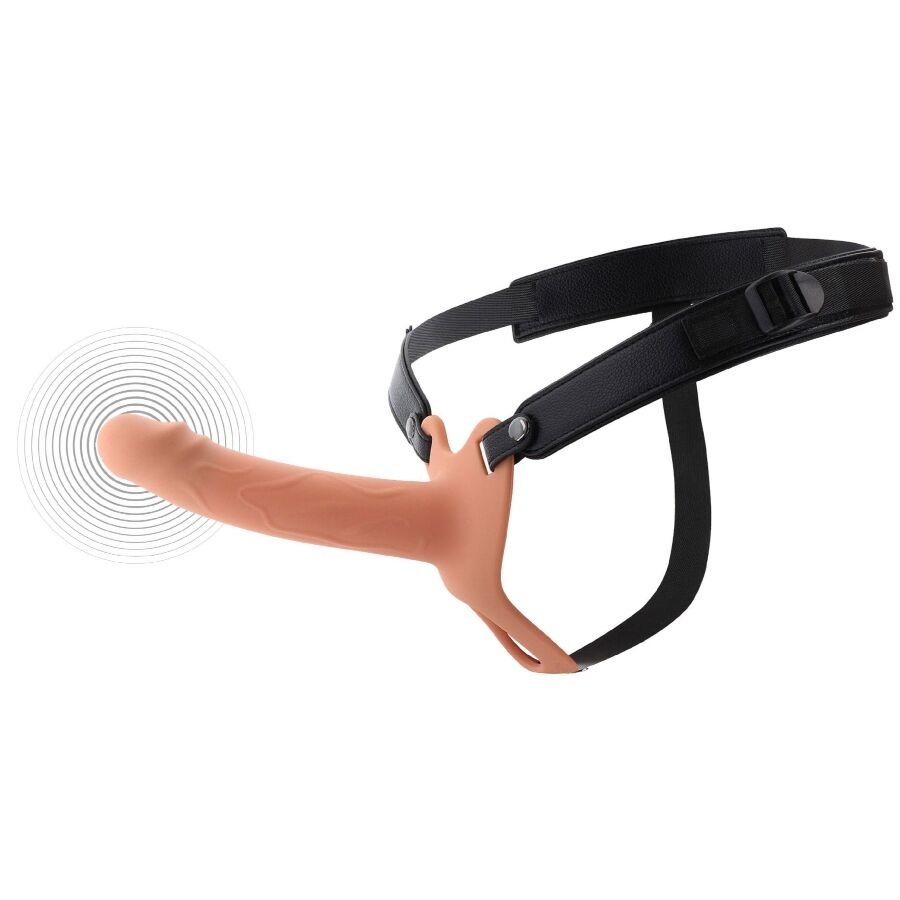 HIDDEN DESIRE - INFERNO STRAP-ON FUNDA PARA PENE CON VIBRACIÓN 18 CM - Accesorios para el pene - El Arte del Placer