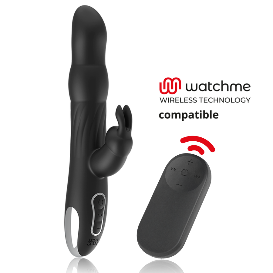 BRILLY GLAM - MOEBIUS RABBIT VIBRATOR & ROTATOR + MANDO CONTROL REMOTO WATCHME - JUGUETES BIENESTAR - El Arte del Placer