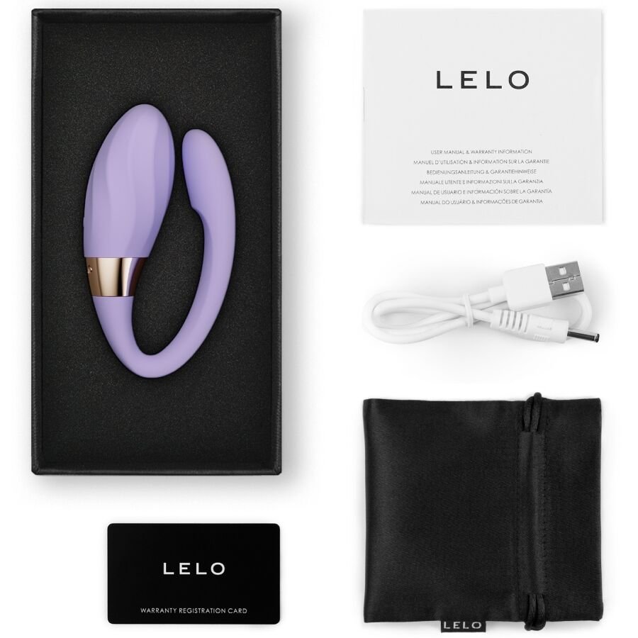 LELO - TIANI TWIST VIBRADOR PARA PAREJAS LAVANDA - JUGUETES BIENESTAR - El Arte del Placer