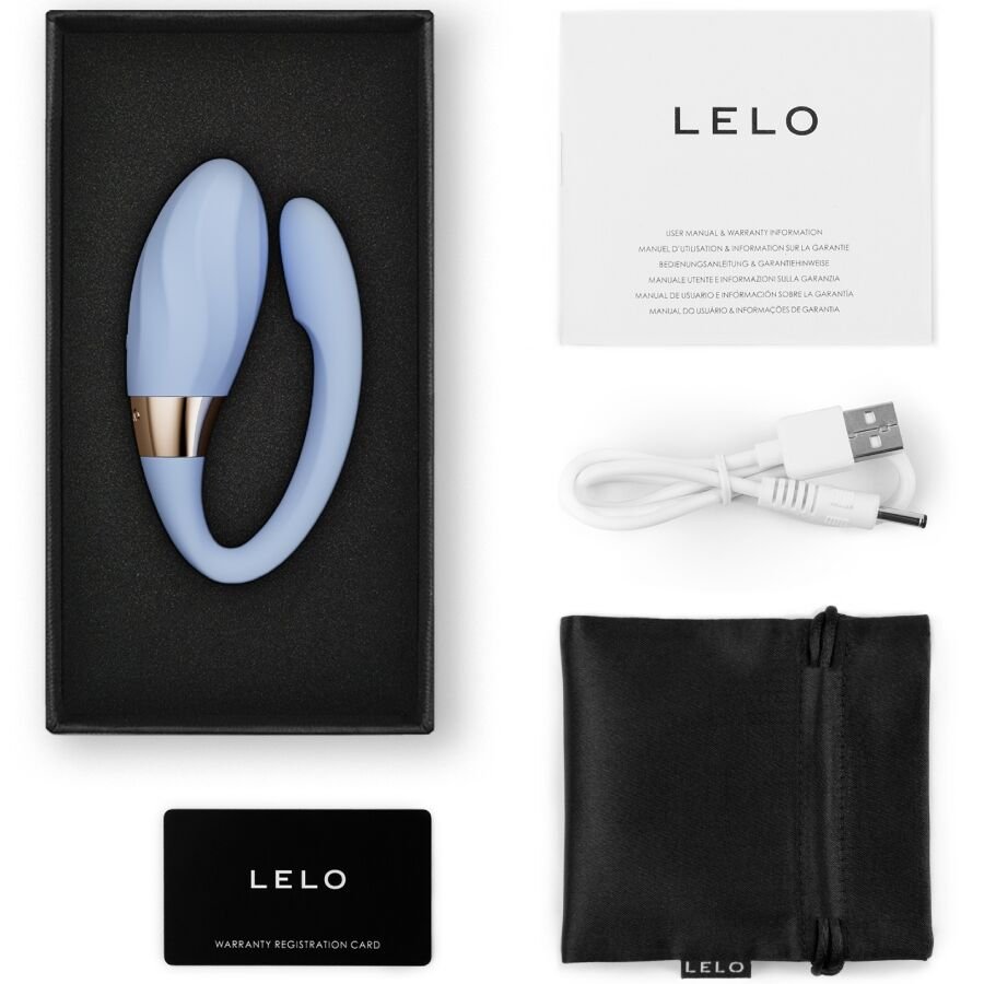 LELO - TIANI TWIST VIBRADOR PARA PAREJAS CELESTE - JUGUETES BIENESTAR - El Arte del Placer